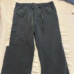 Med Couture Gray Cargo Pants with Drawstring Waist